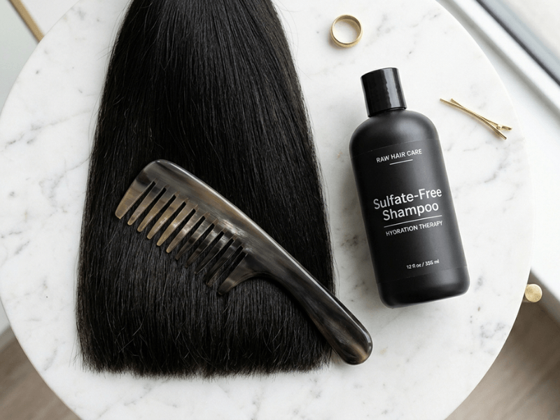 wash Vietnamese hair extensions