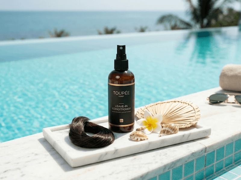 swimming with hair extensions