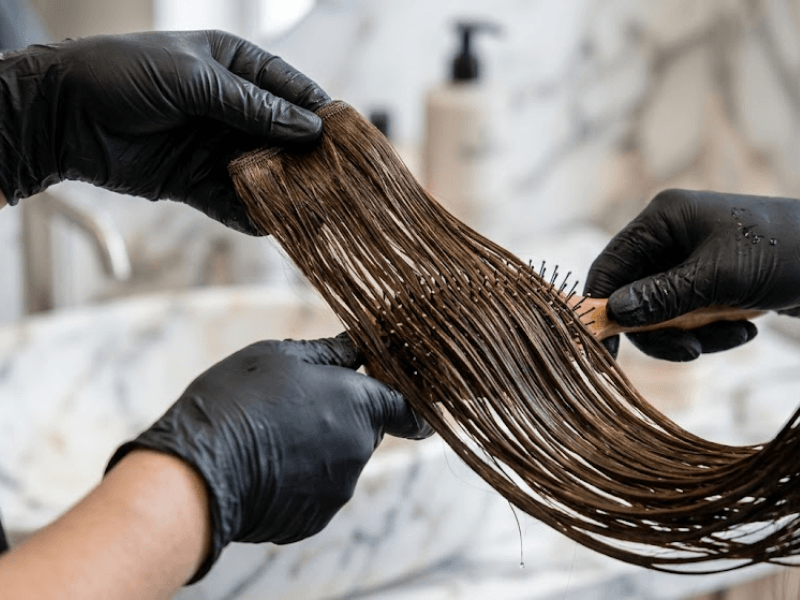 swimming with hair extensions